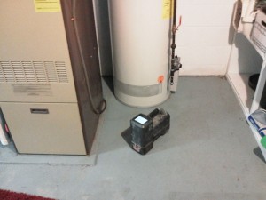 Locating HDD drill head into mechanical room in Plymouth     